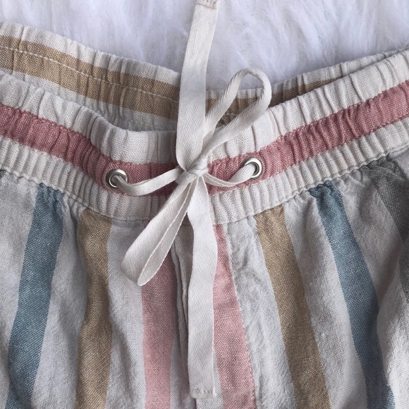 2/$15 GAP Elastic Waist Striped Rainbow Shorts - Picture 3 of 6